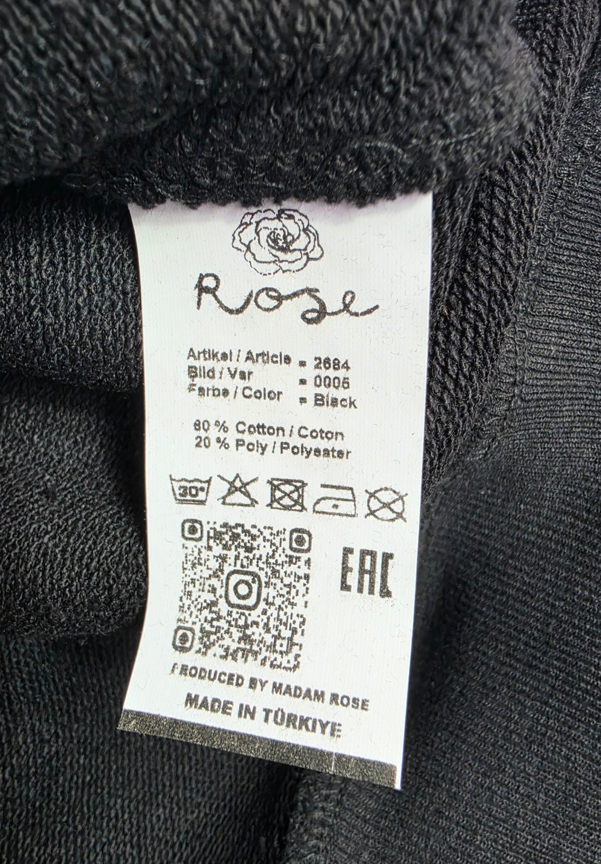 Sweatjacke "Lippe", Grösse onesize 38 bis 44 von ROSE