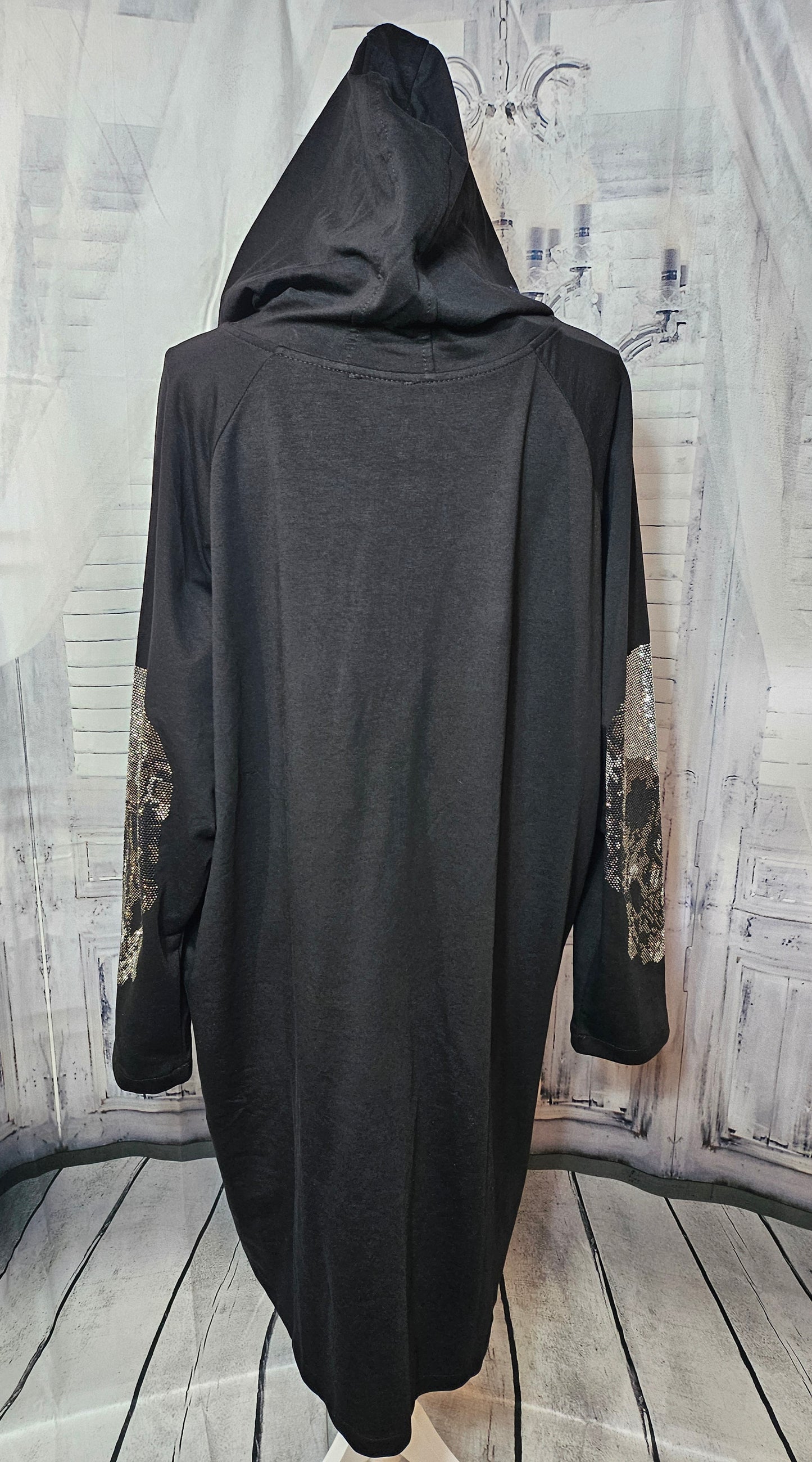 Kapuzencardigan "ARE YOU LIVING" von EU-QUEEN