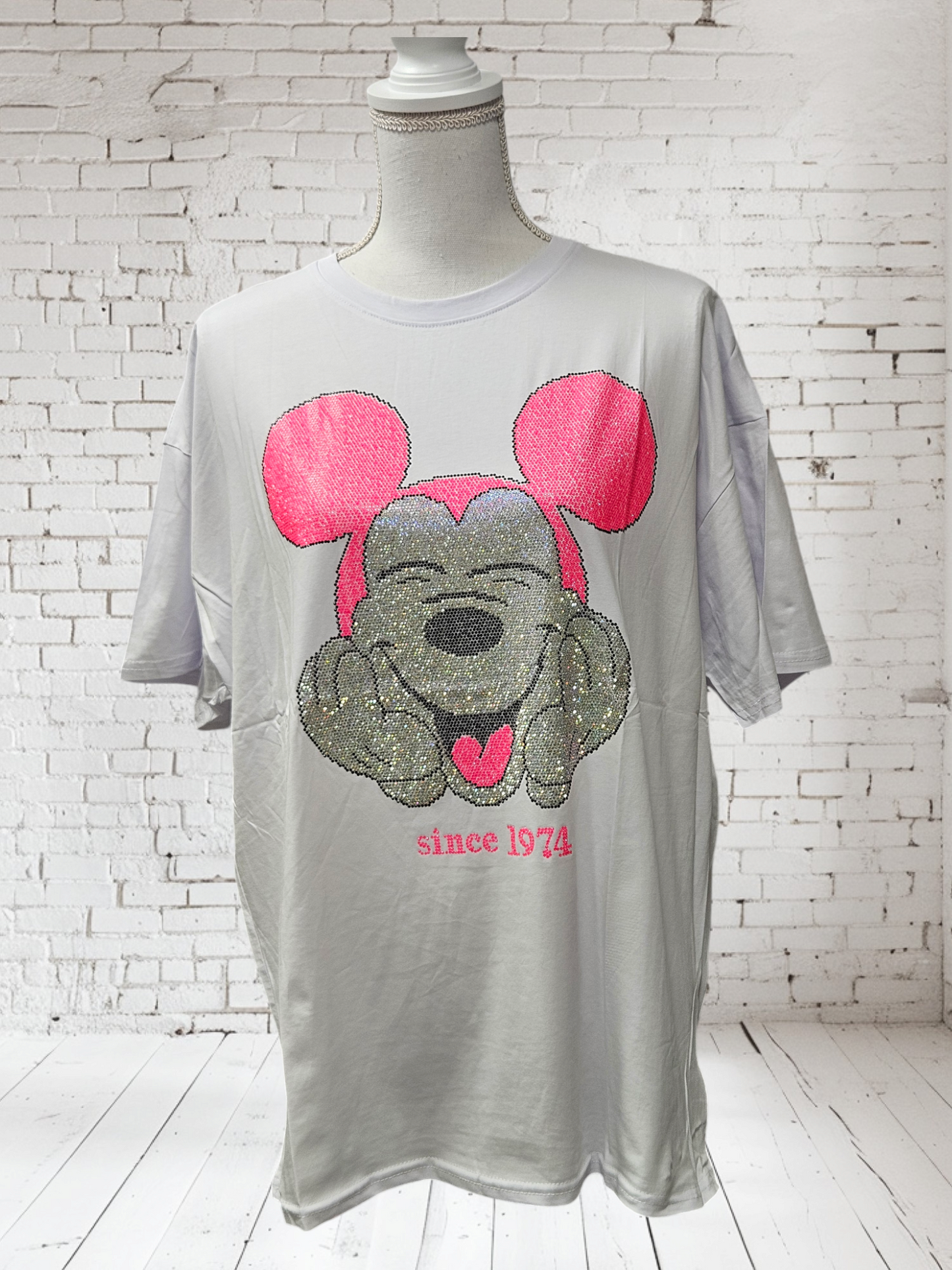 T-Shirt Mickey Blanc Néon 38 - 42/44