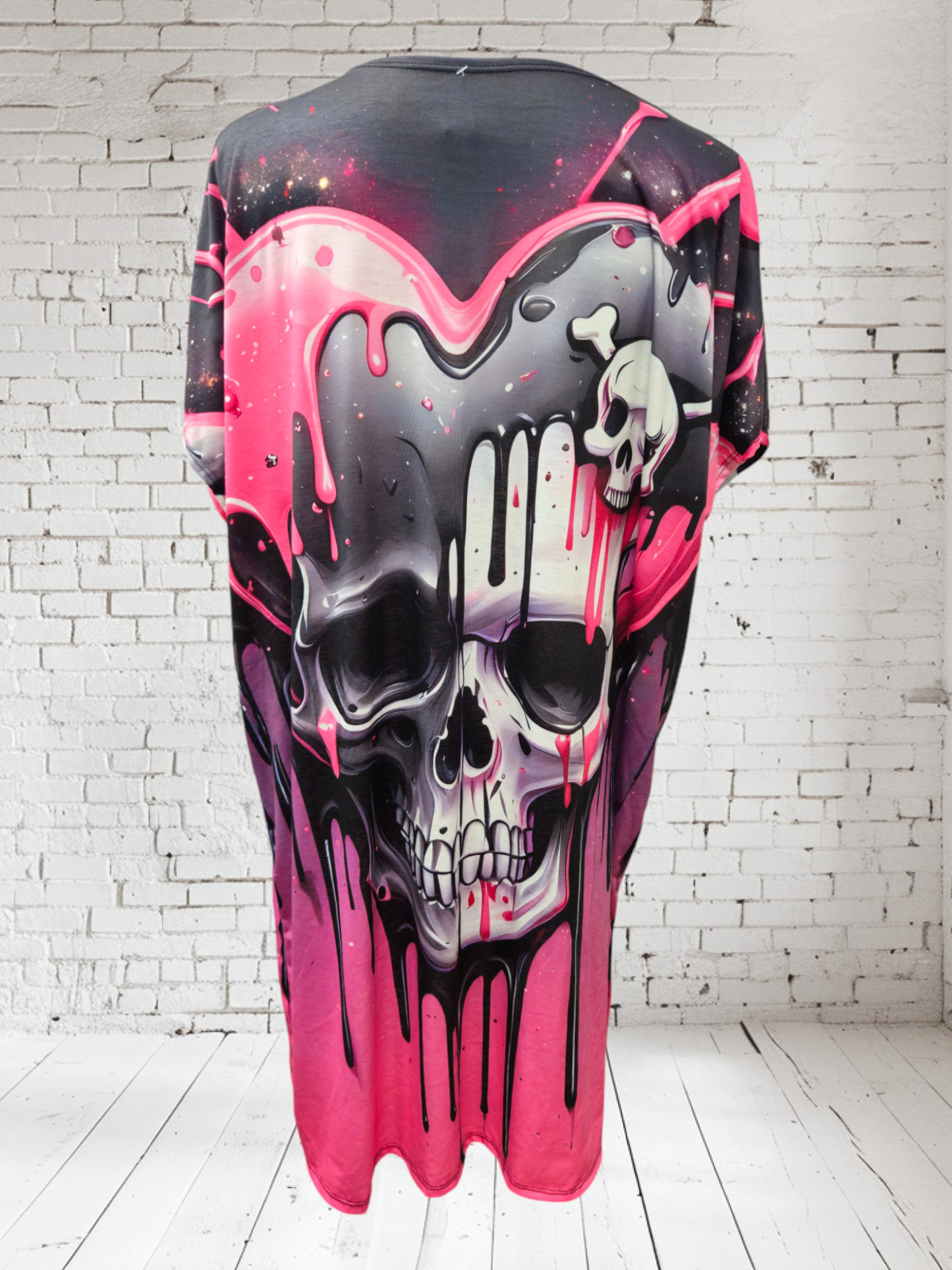 Longshirt "Skull pink" Grösse 40 - 42/44