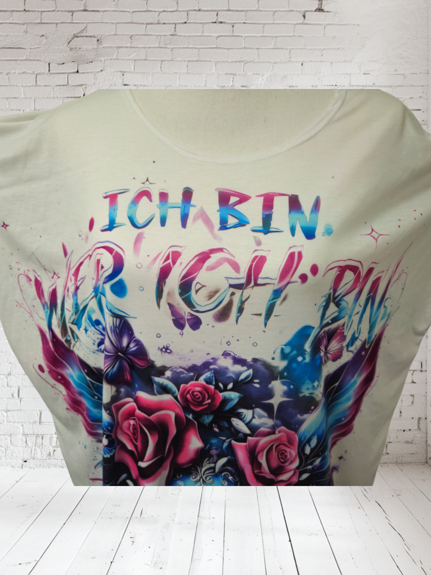 Longshirt "Ich in wer ich bin" Grösse 40 - 42/44