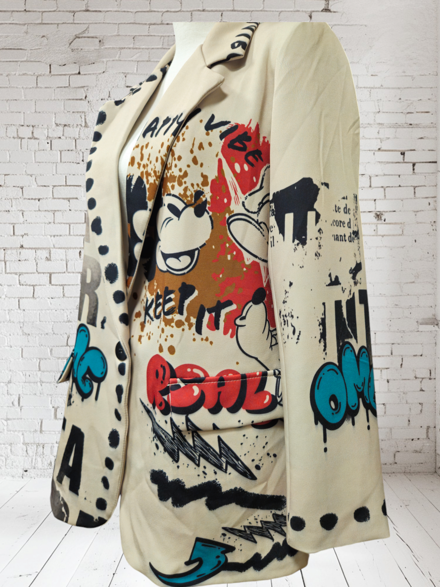 Shortblazer "Mickey & Donald" Onesize bis 42