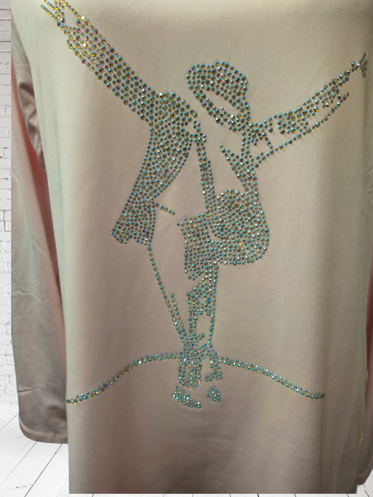 Long-sleeved shirt "Michael Jackson" pink, one size up to 42