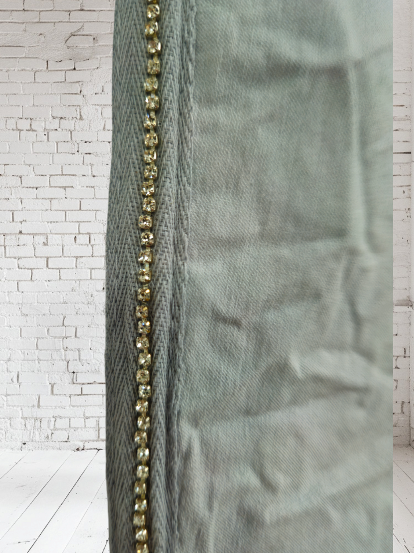 Stretchhose grau "Bling Bling", Onesize 42/44