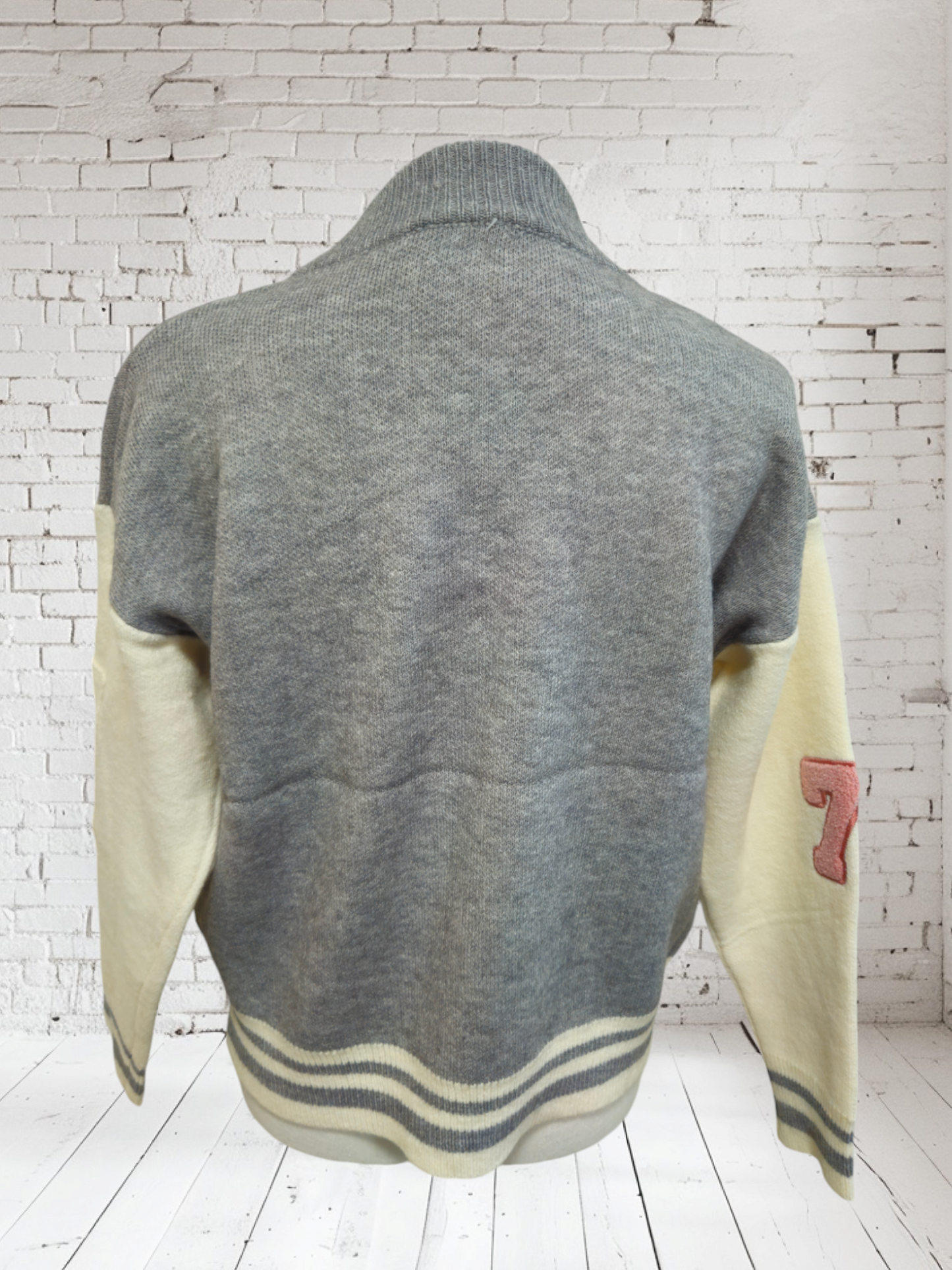 Strickjacke "New York" grau, Onesize bis 40