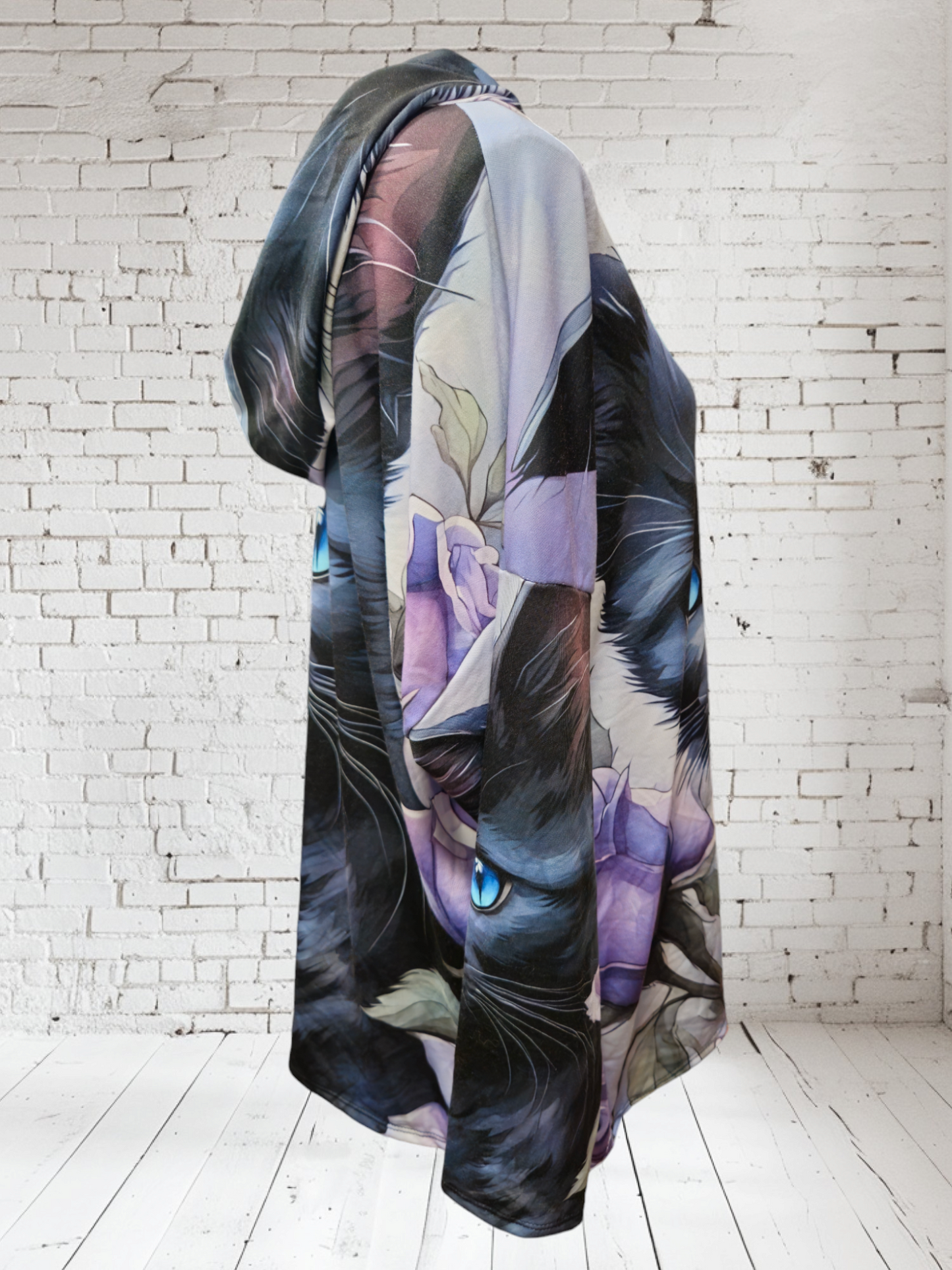 Kapuzencardigan "Cat", Onesize bis 42/44