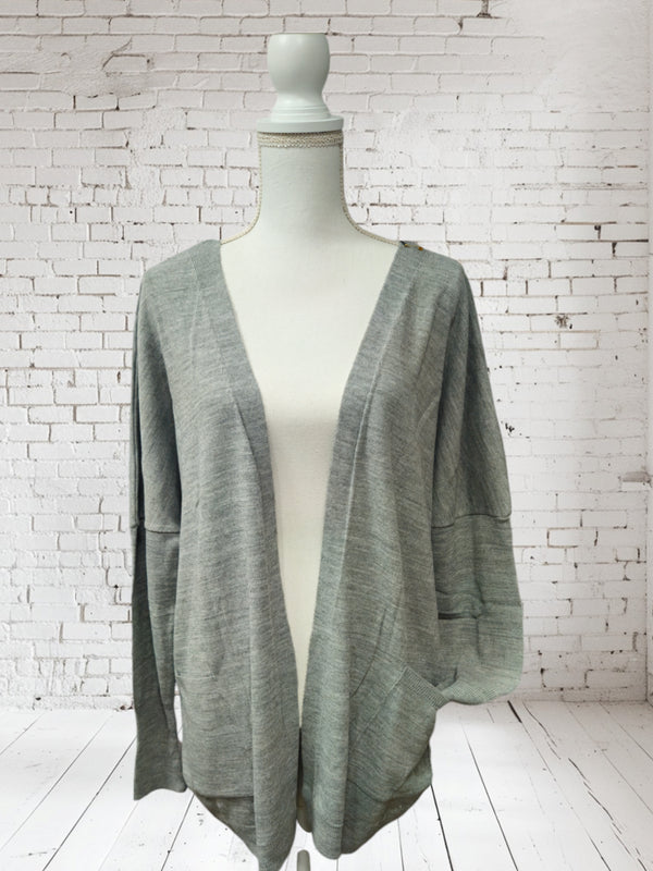 Cardigan "PIGGY" gris, taille unique jusqu'à la taille 44