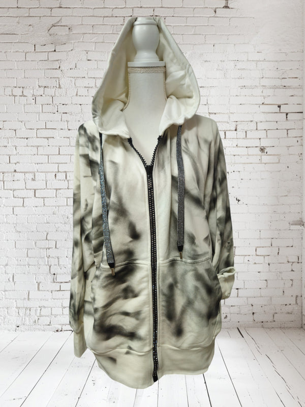 Kapuzenjacke "Daisy" Onesize bis Grösse 46