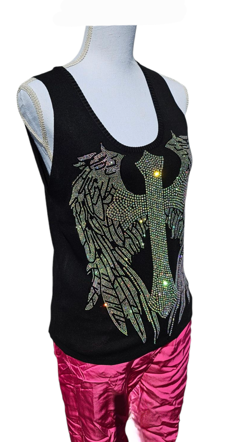 Feinstrick Top "Angelwings", Gr. onesize bis 42 von ROSE