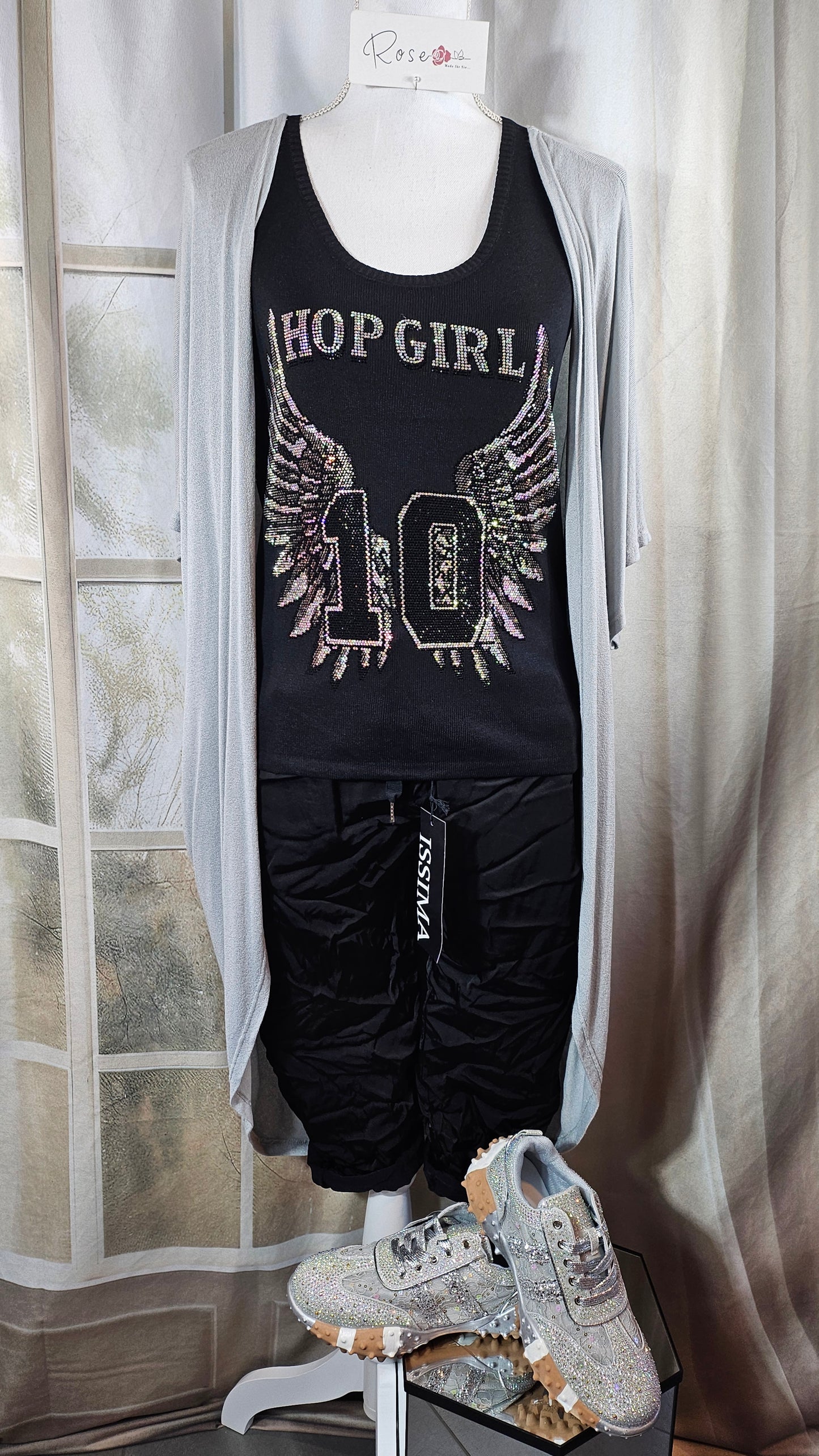 Feinstrick Top "Hop Girl", Gr. onesize bis 42 von ROSE