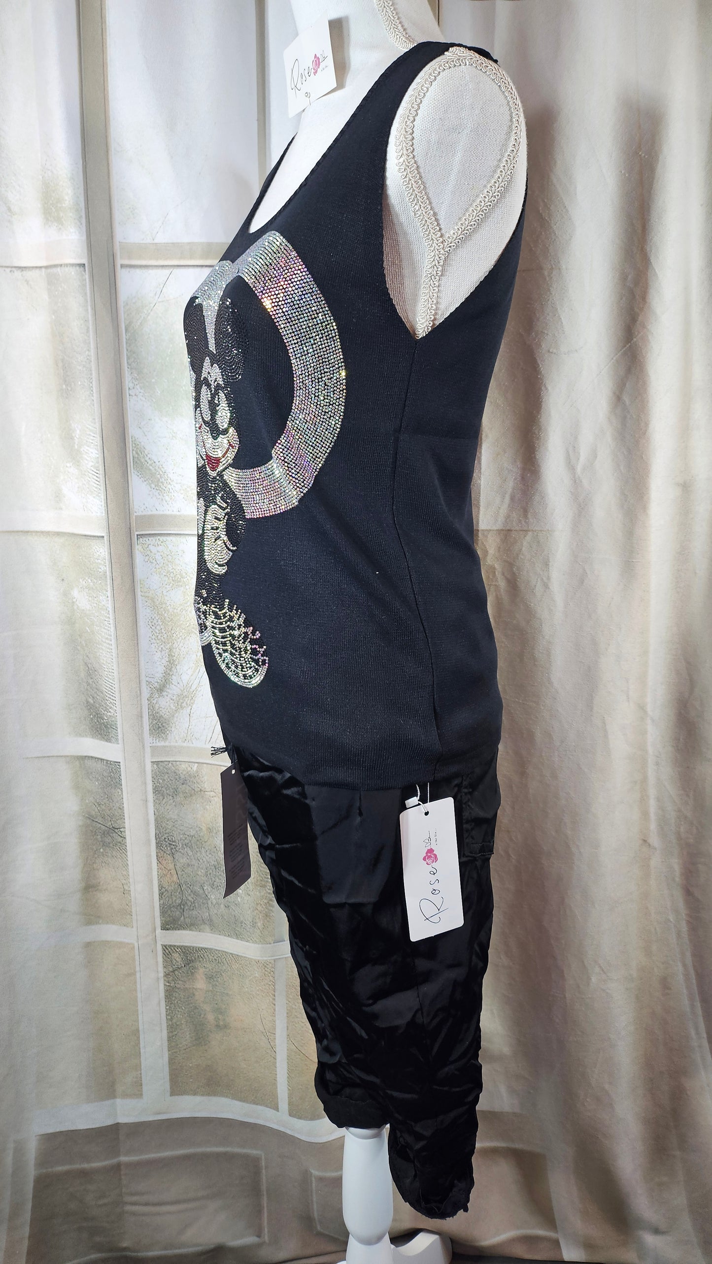 Feinstrick Top "Maus", Gr. onesize bis 42 von ROSE