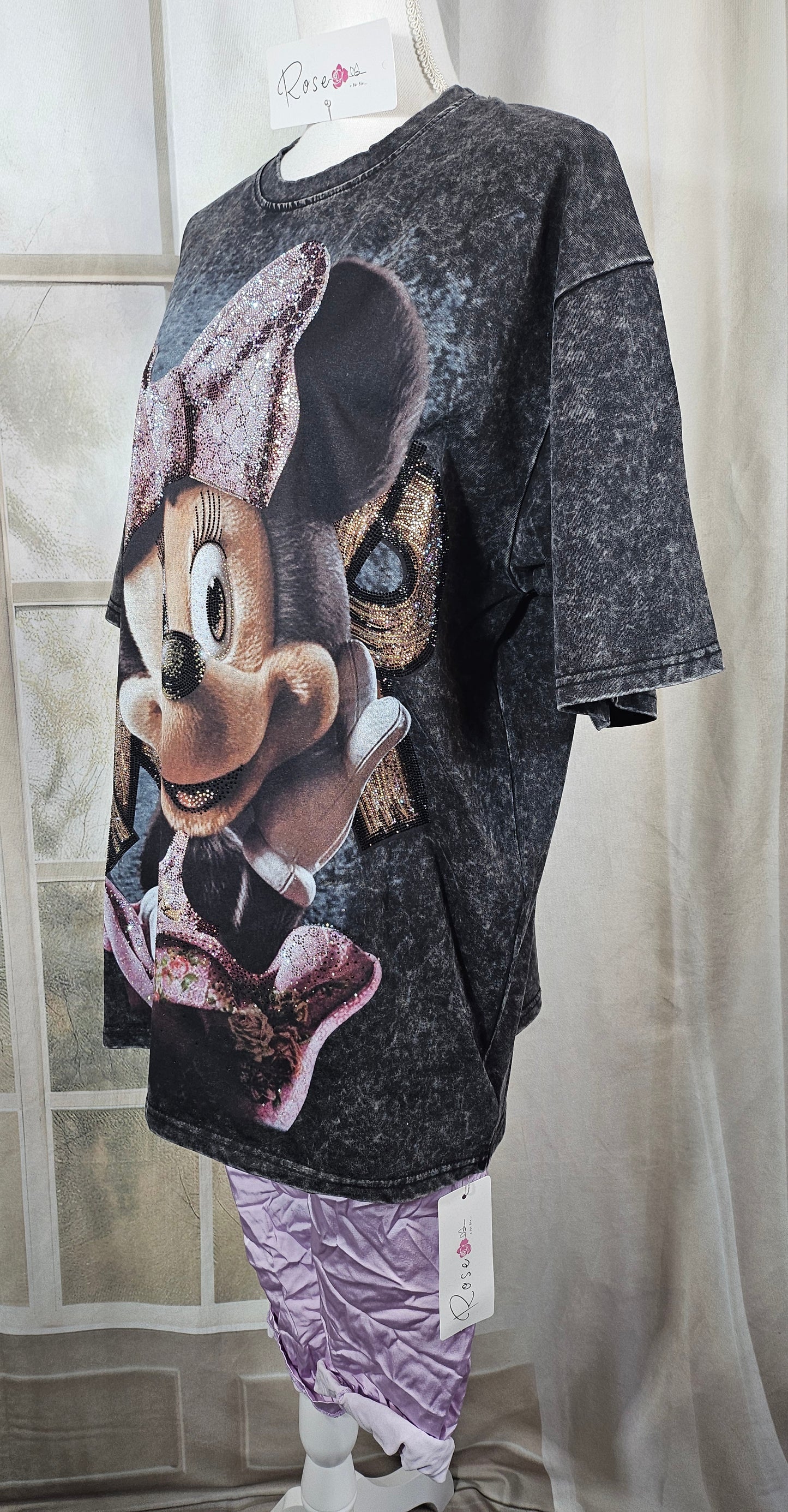 Tshirt grau/schwarz "Minnie", Gr. 40 bis 44 von ROSE