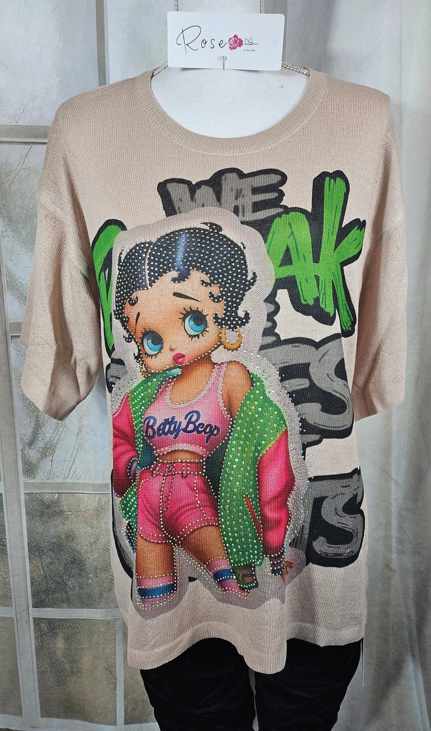 Feinstrick Tshirt "Betty", Gr. onesize bis 44 von ROSE