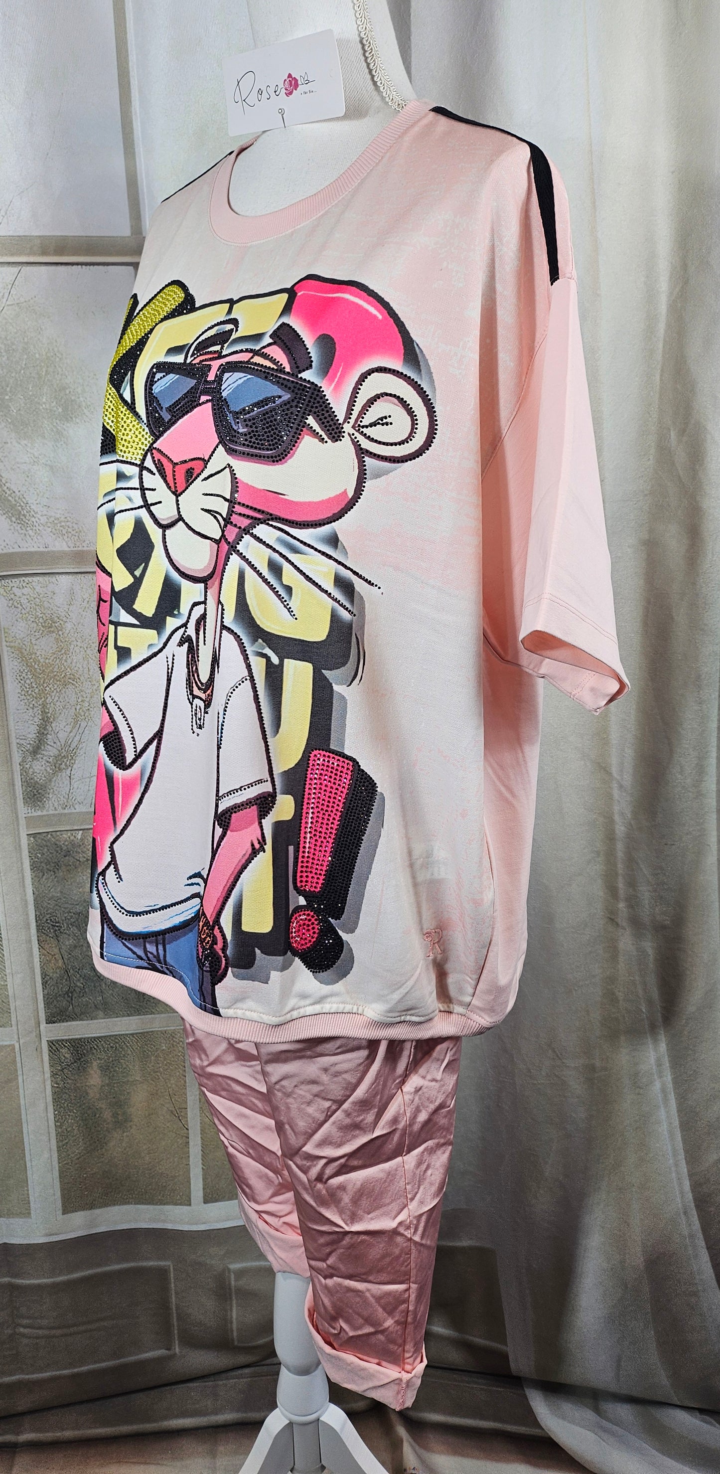 Tshirt rosa "Pink Panther", Gr. 40 bis 44 von ROSE