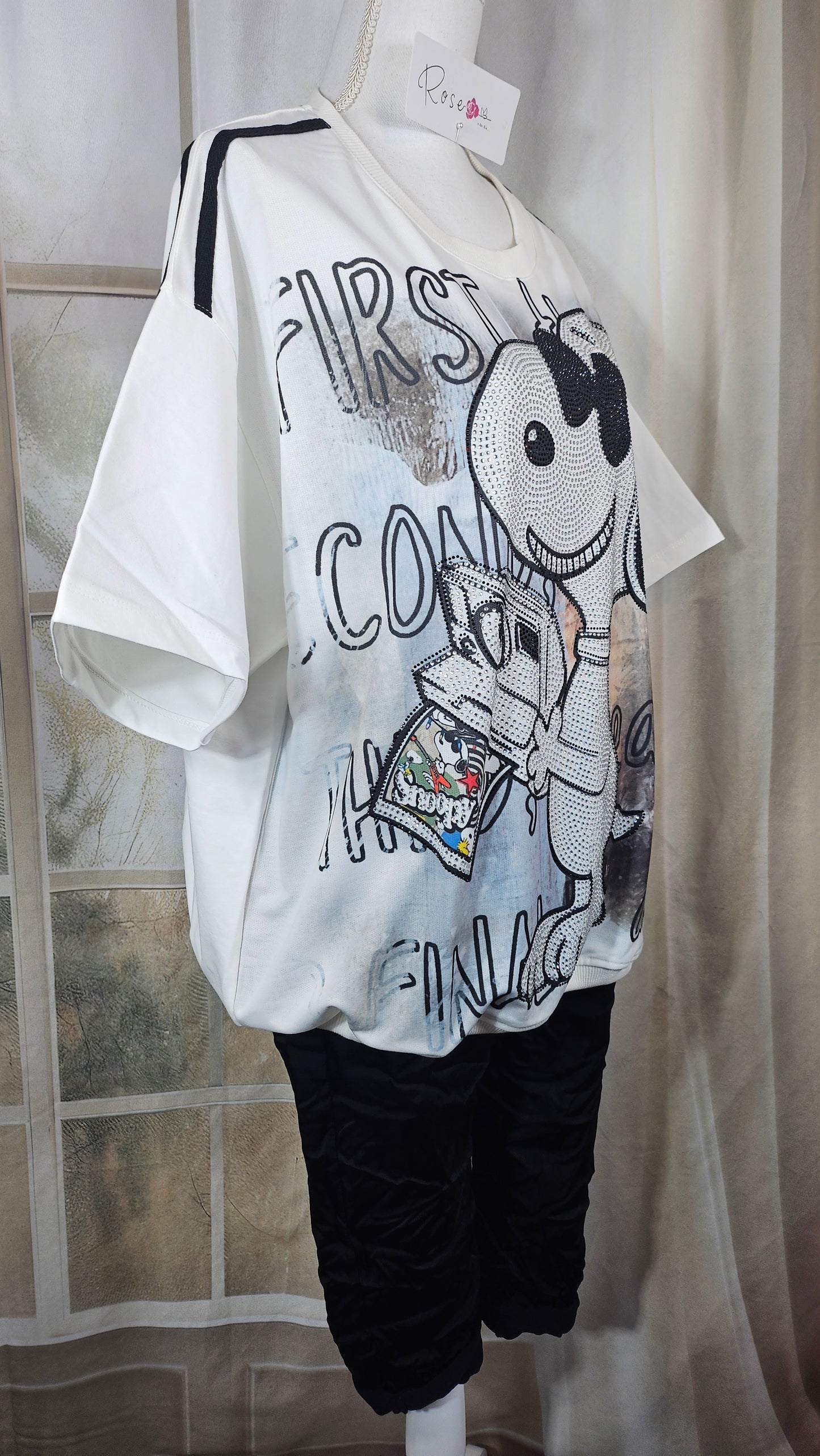 Tshirt weiss "Snoopy", Gr. 40 bis 44 von ROSE