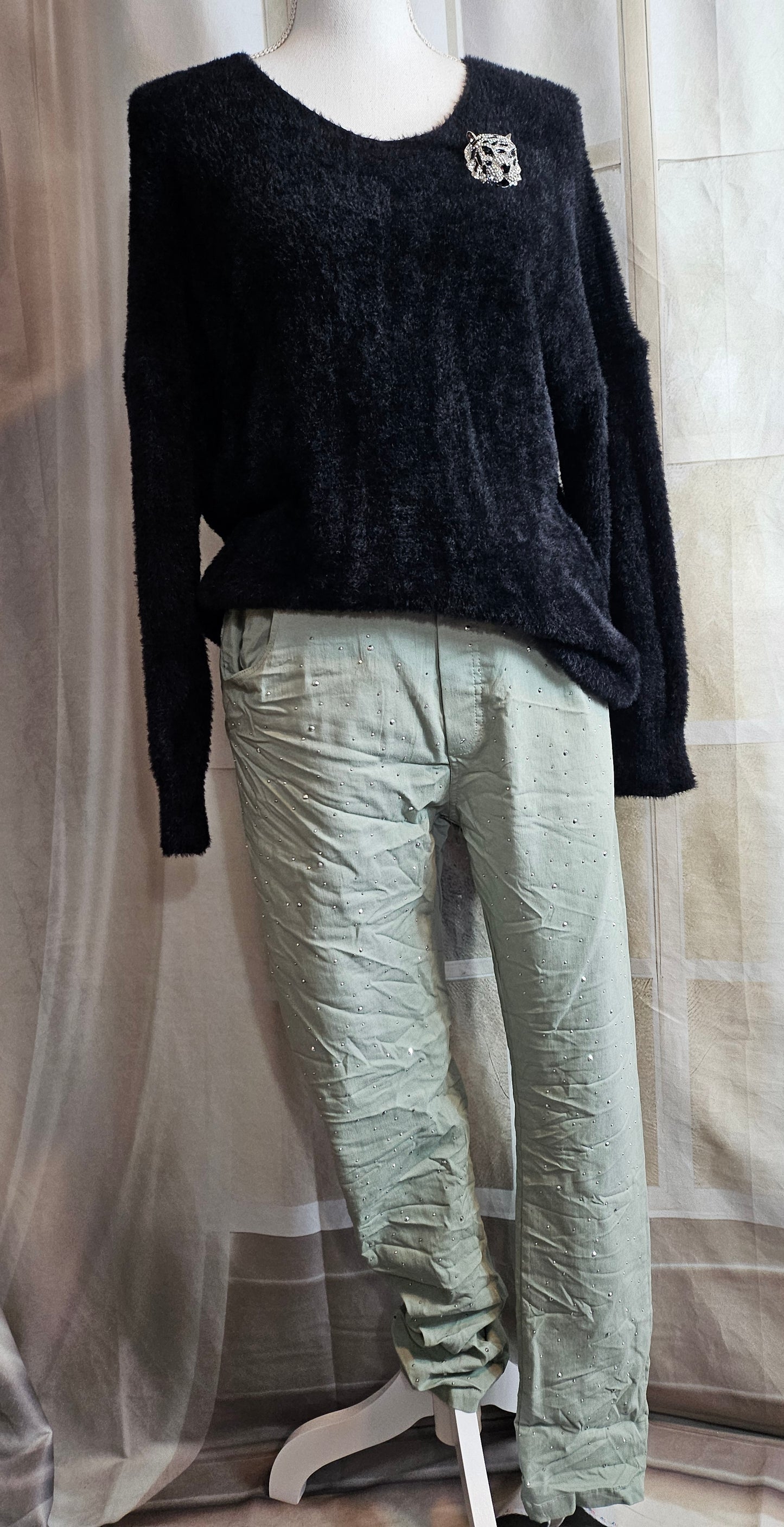 Stretchhose "Bling bling", Gr. Onesize bis 42/44 von IASIMA