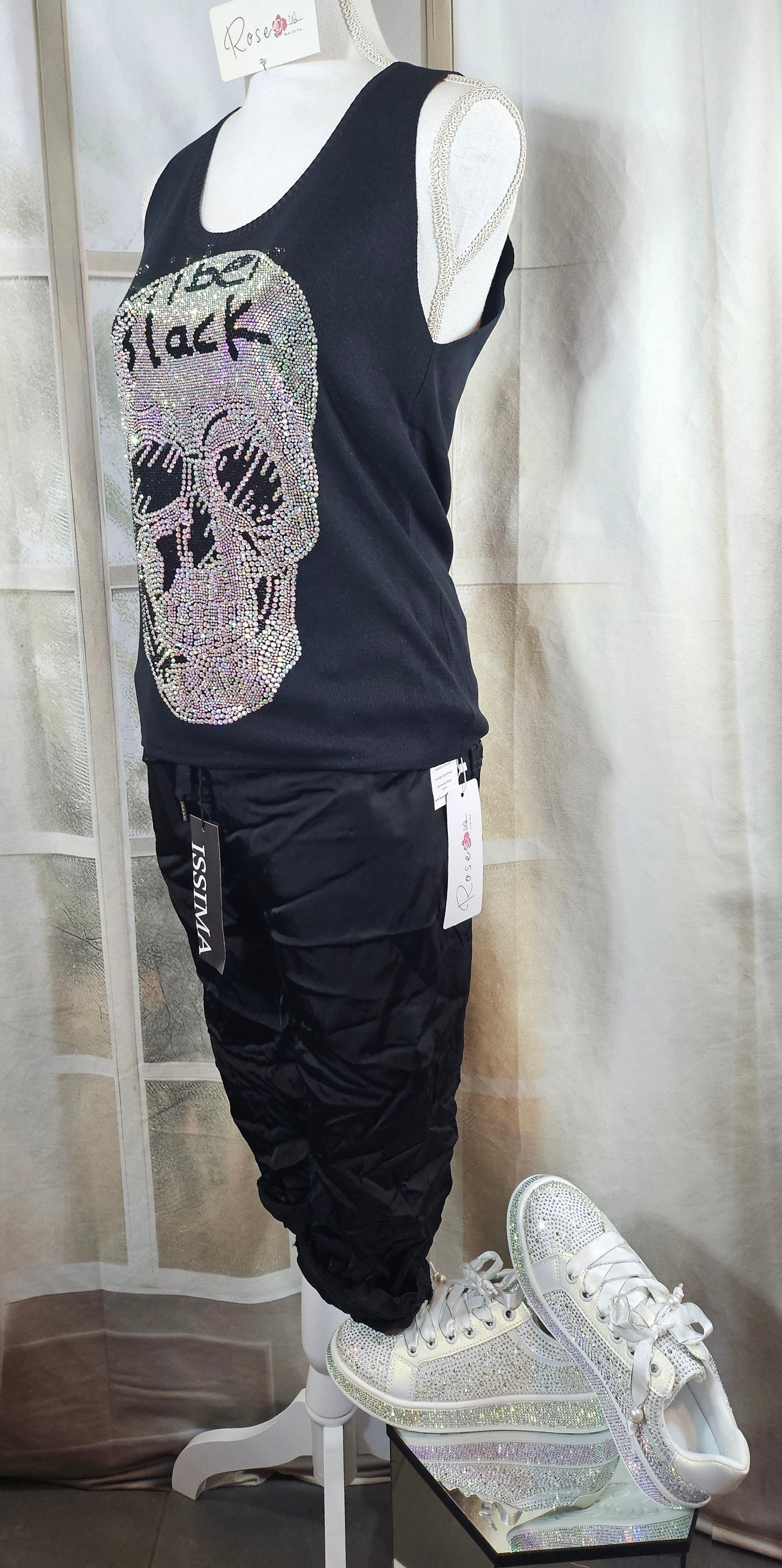 Feinstrick Top "Skull", Gr. onesize bis 42 von ROSE