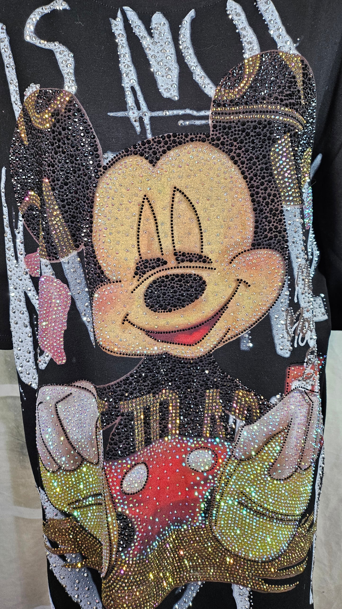 T-Shirt - "Mickey mit Herz" schwarz, Grösse 40 - 42/44 von ROSE