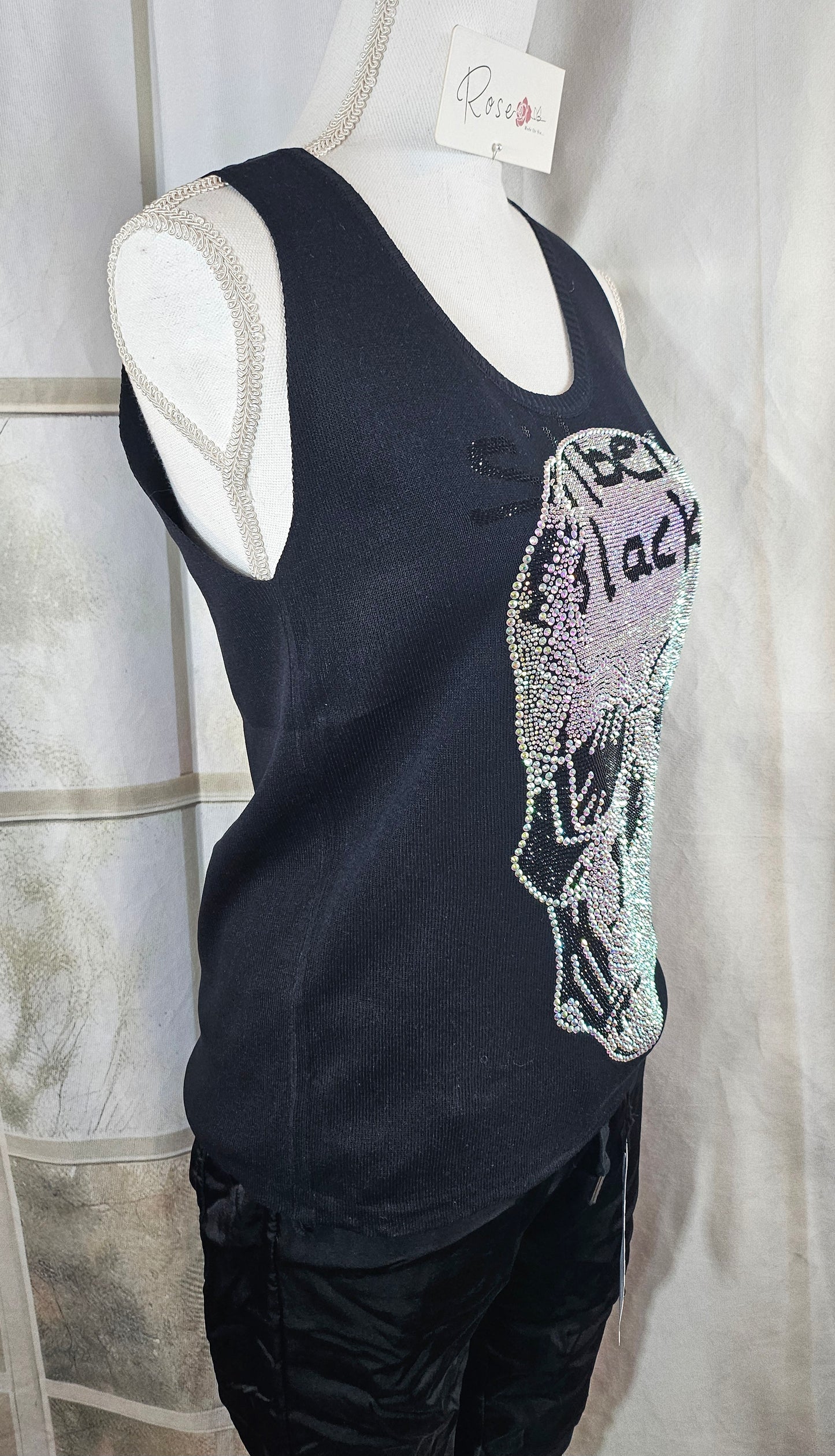 Feinstrick Top "Skull", Gr. onesize bis 42 von ROSE