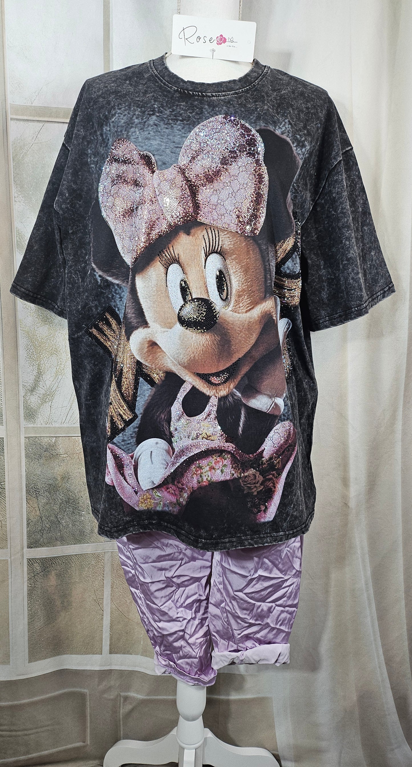 Tshirt grau/schwarz "Minnie", Gr. 40 bis 44 von ROSE