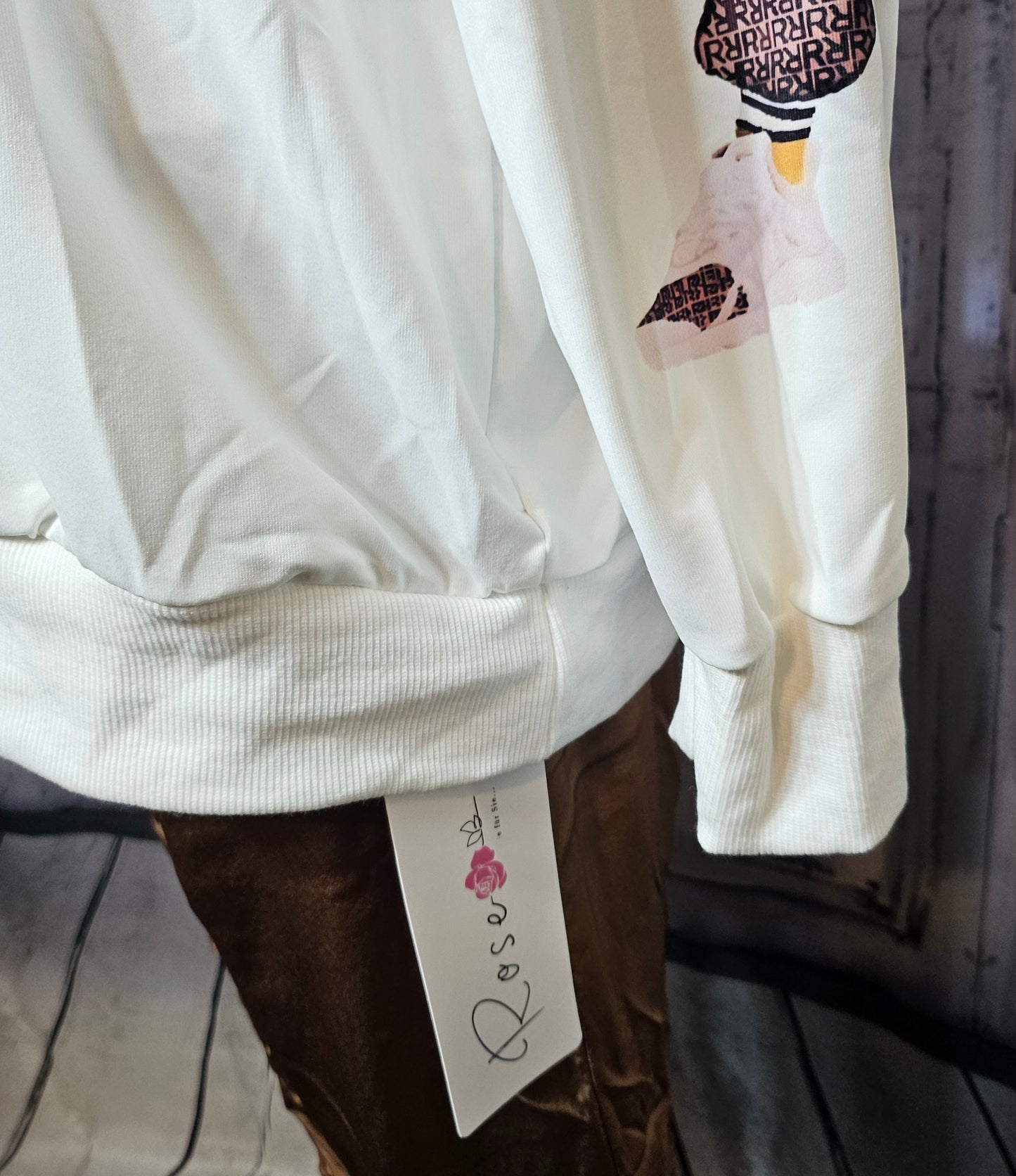 Hooded shirt "Daisey", size one size up to 42/44 from ROSE