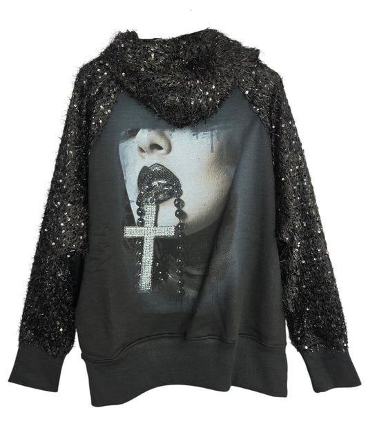 Sweatjacke "Lippe", Grösse onesize 38 bis 44 von ROSE