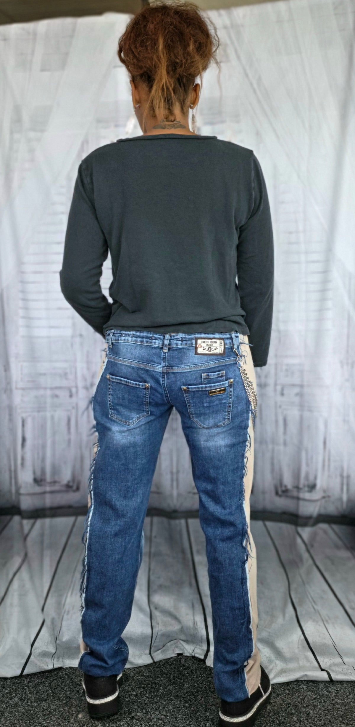 Jeanshose "Löwe", Grösse onesize 38 - 42, von ROSE