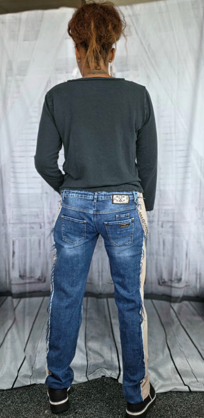 Jeanshose "Löwe", Grösse onesize 38 - 42, von ROSE