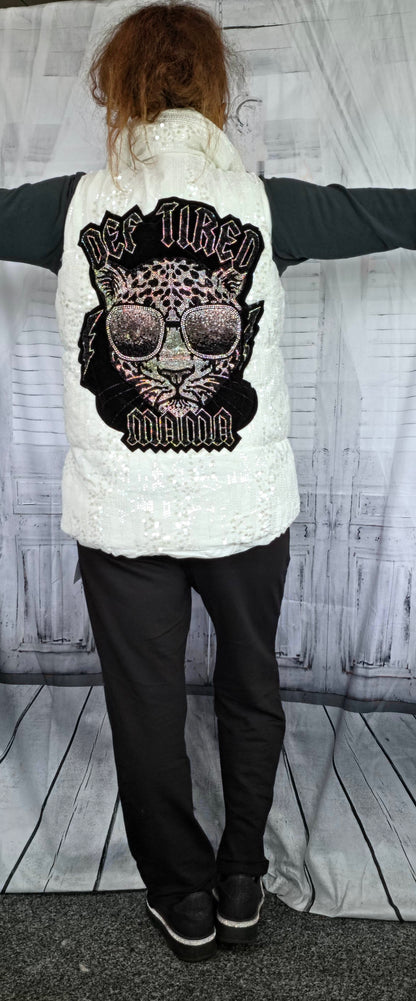 Weste weiss "Tiger", onesize 36 - 42 von ROSE