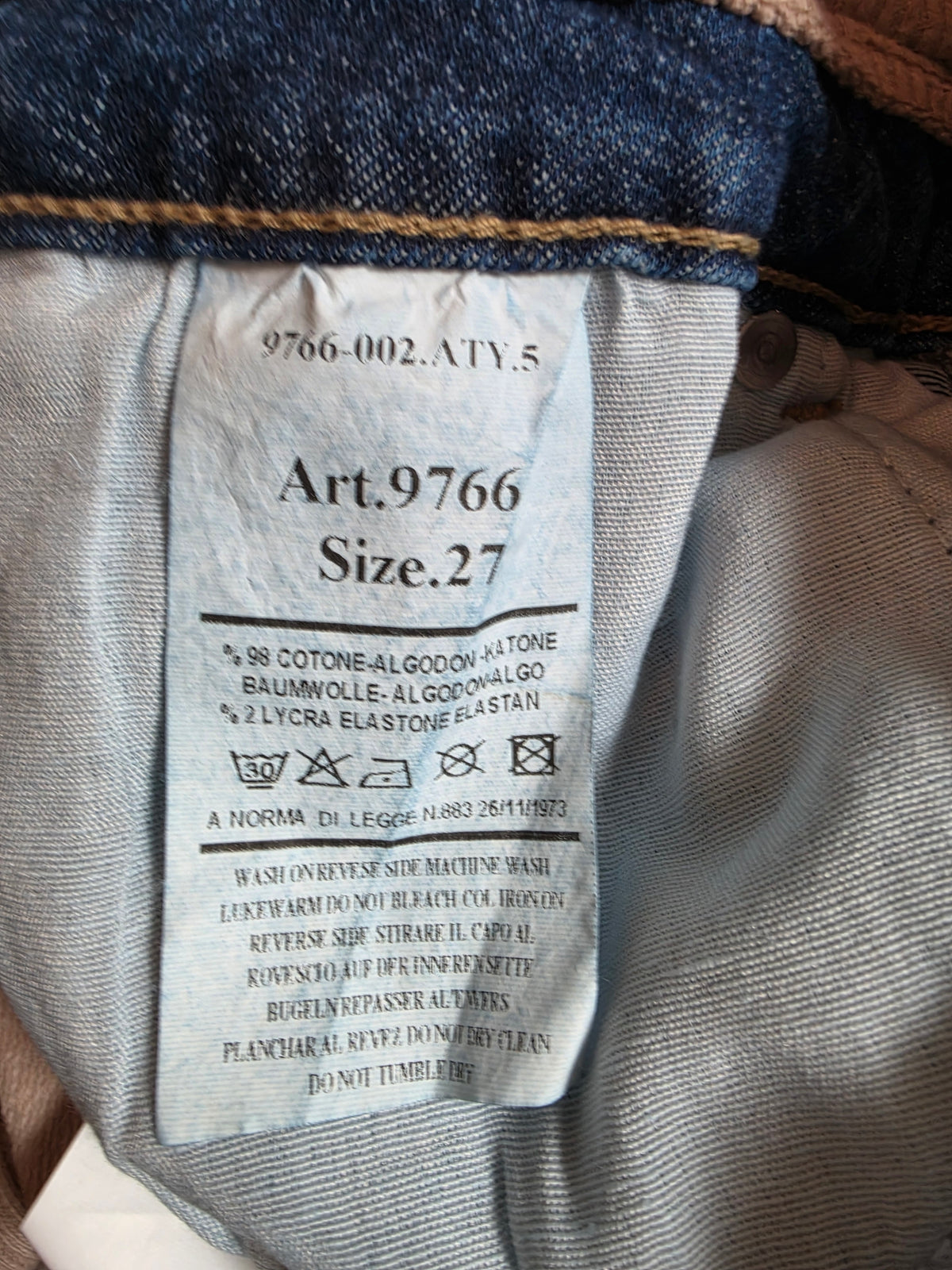 Jeanshose "Löwe", Grösse onesize 38 - 42, von ROSE