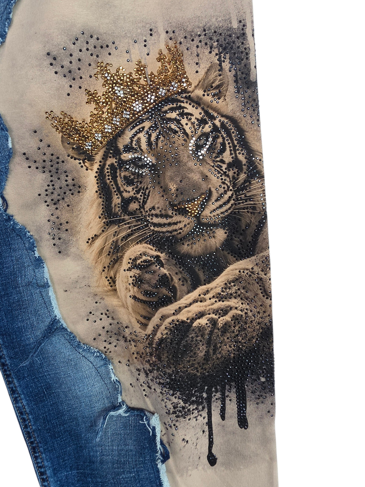 Jeanshose "Löwe", Grösse onesize 38 - 42, von ROSE