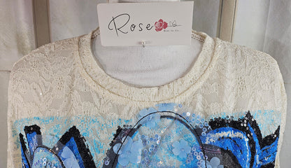 Tshirt weiss "Minnie", Gr. 38 bis 42/44 von ROSE