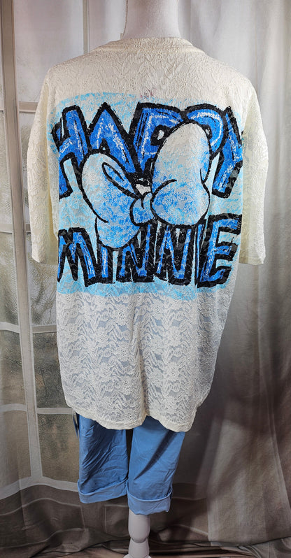 Tshirt weiss "Minnie", Gr. 38 bis 42/44 von ROSE