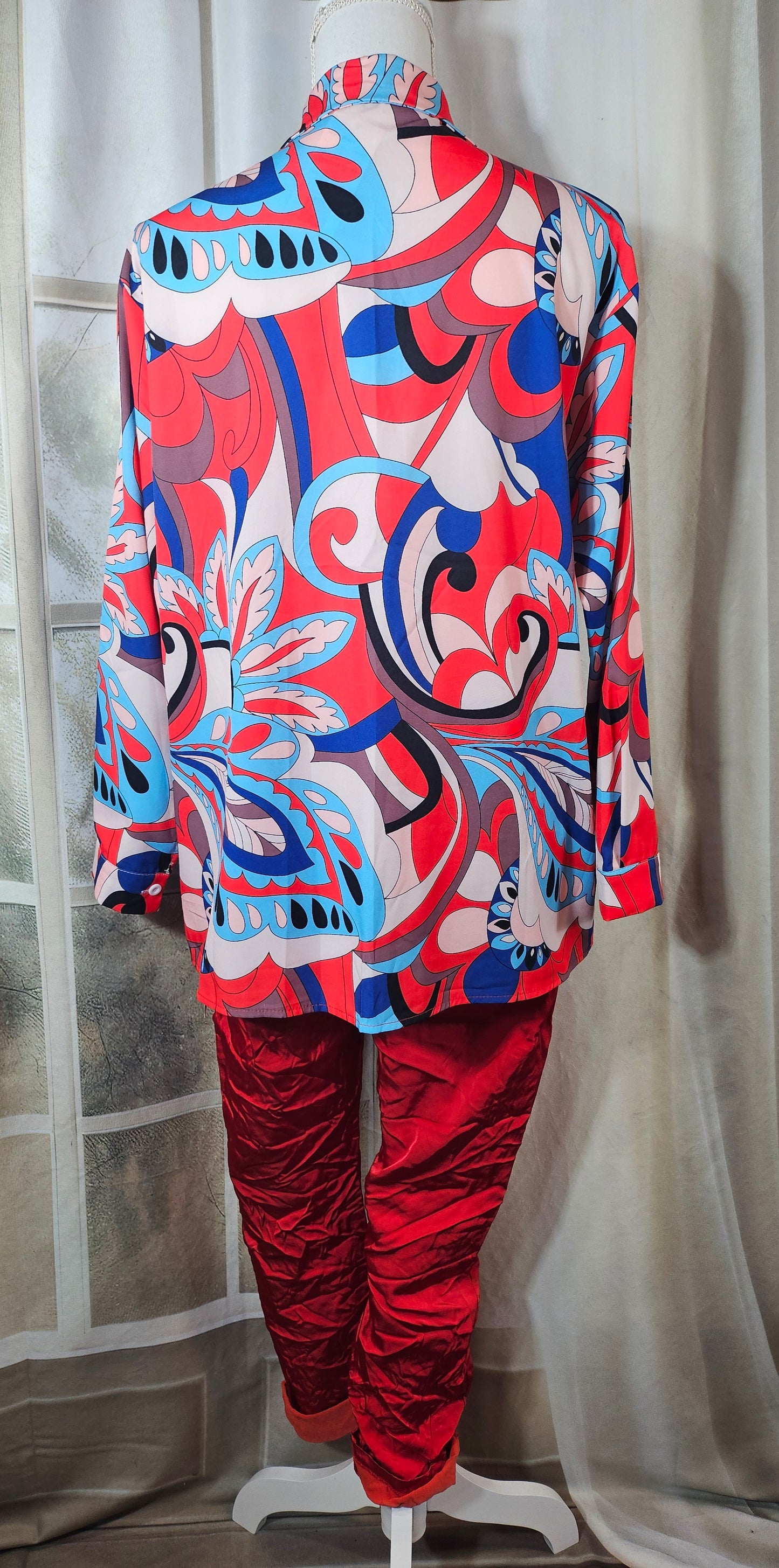 Bluse "Mickey und Minnie" Onesize bis 44
