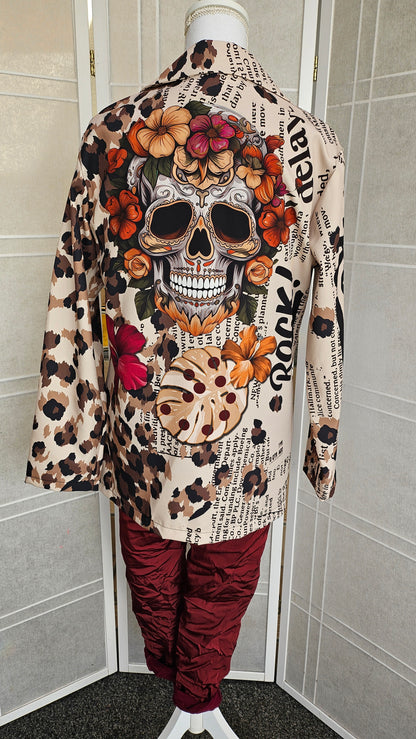 Blazer "Skull", Grösse onesize 40 bis 42/44 von ISSIMA