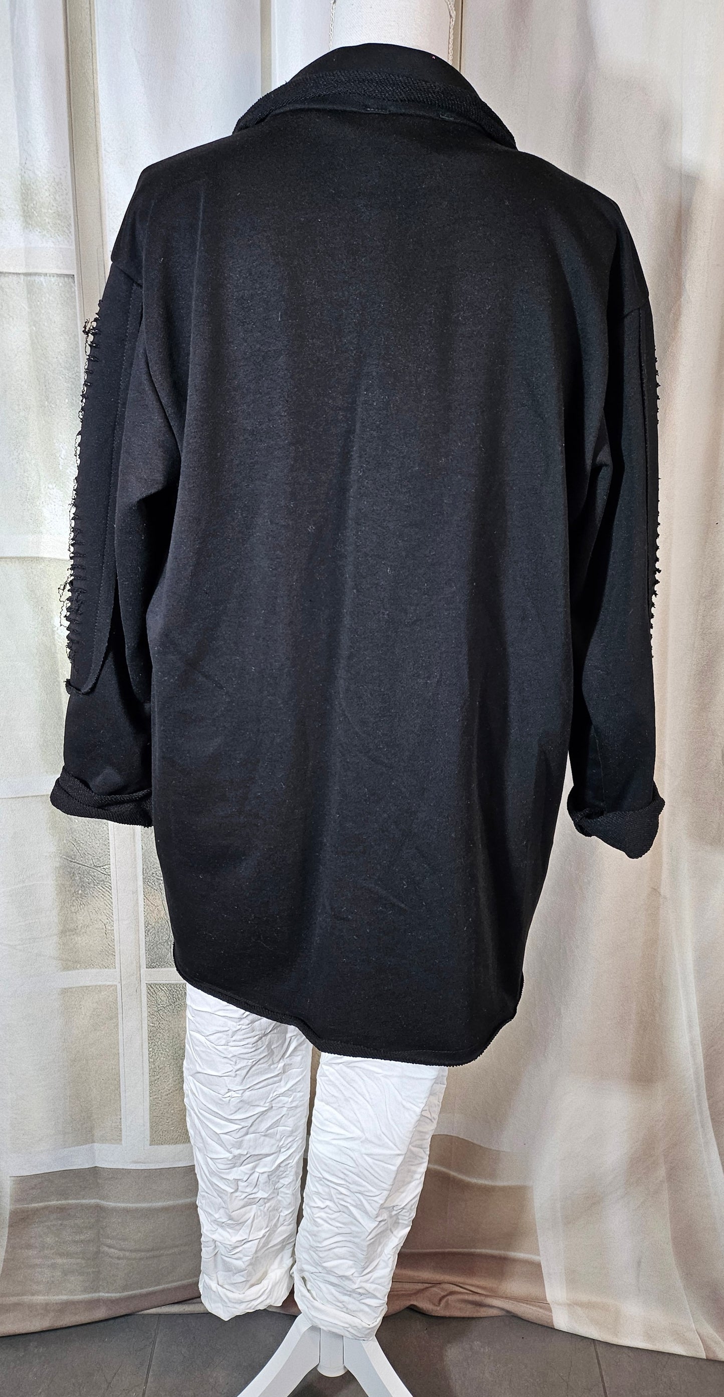 Übergangsjacke in schwarz & weiss "Skull", Grösse 40-44