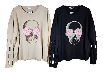 Pullover "Skull", onesize 38 bis 42/44 von ISSIMA