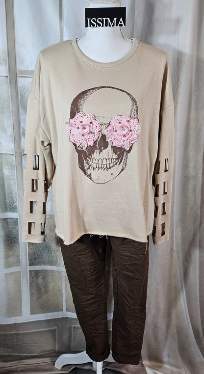 Pullover "Skull", onesize 38 bis 42/44 von ISSIMA