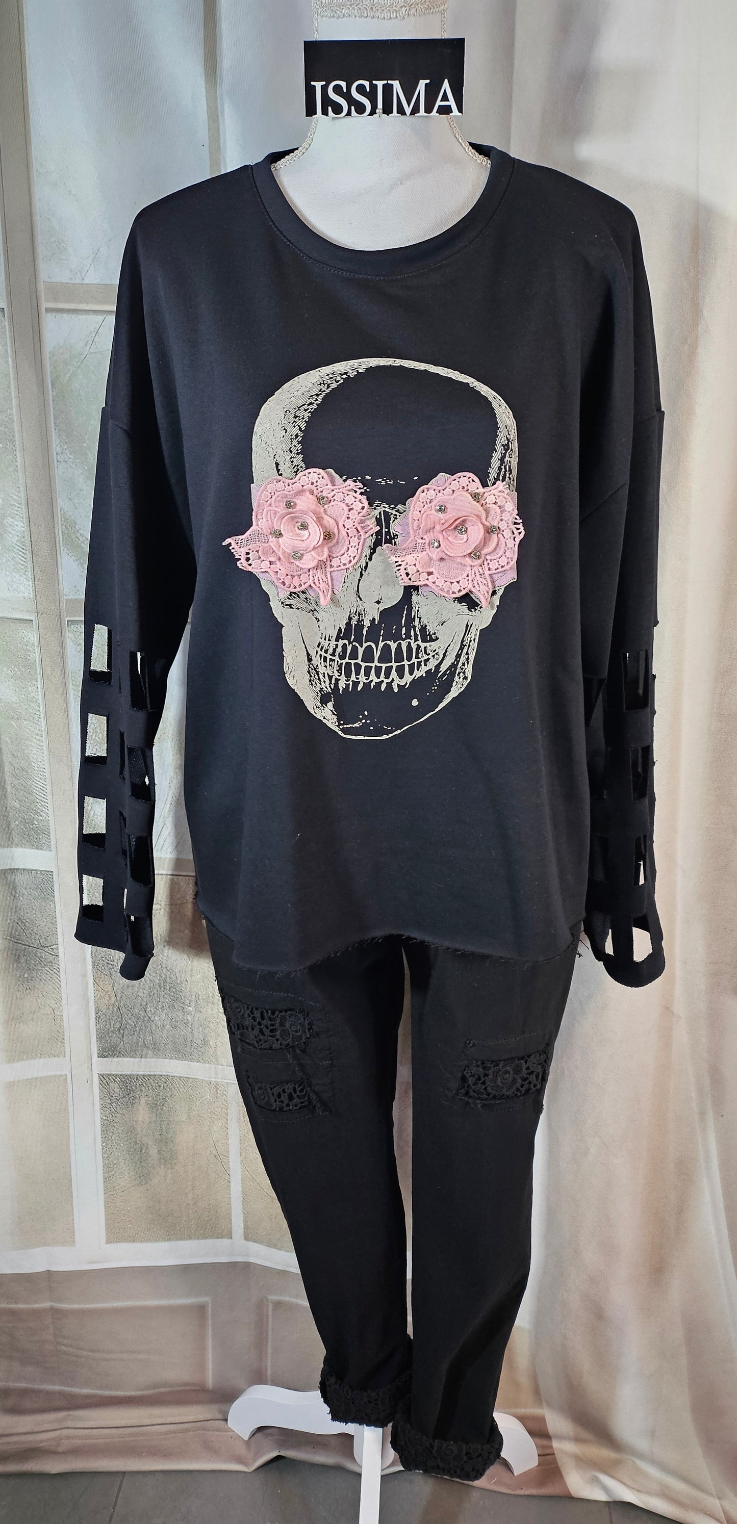 Pullover "Skull", onesize 38 bis 42/44 von ISSIMA