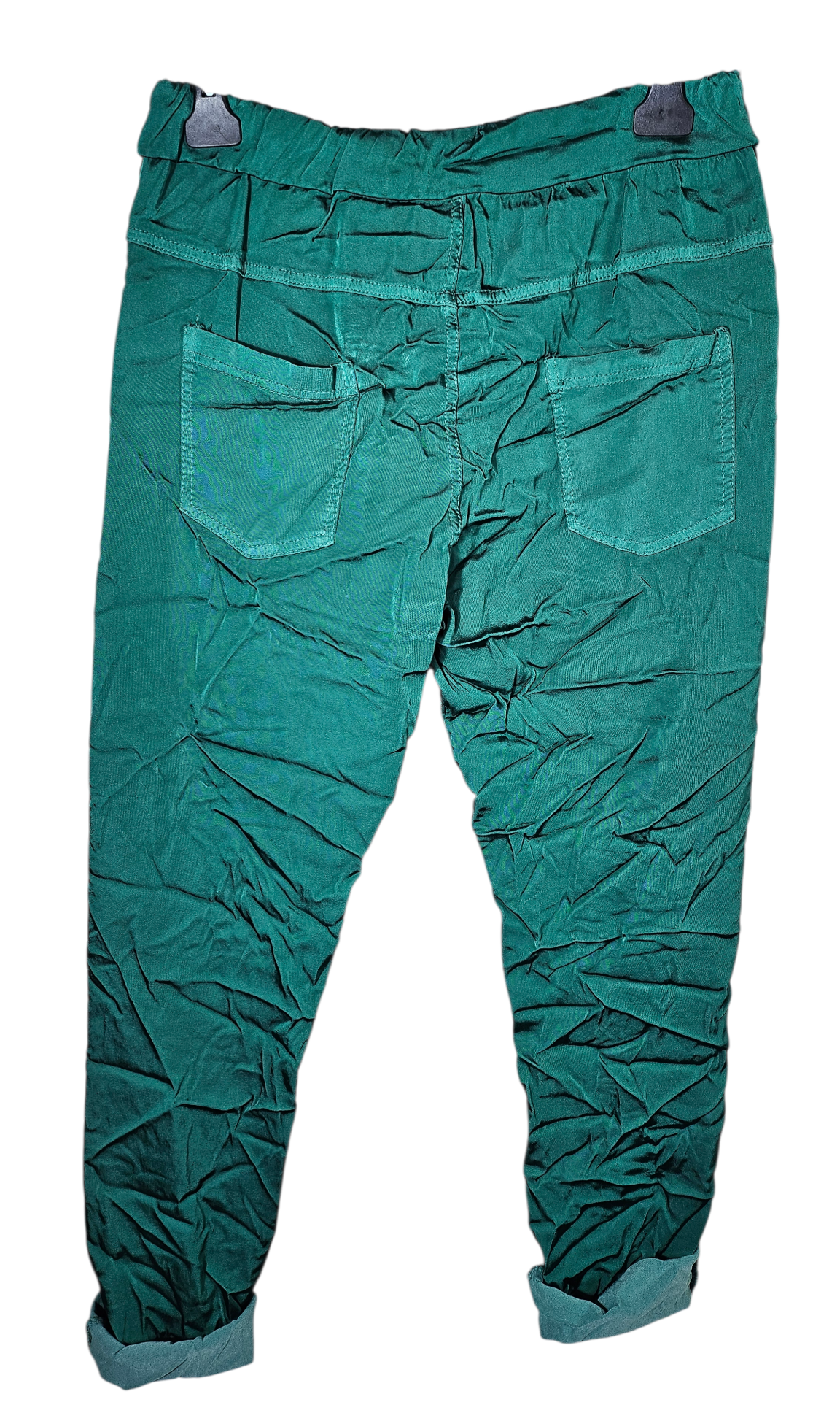 Shiny-Stretchhose, grasgrün,  Onesize bis 42/44