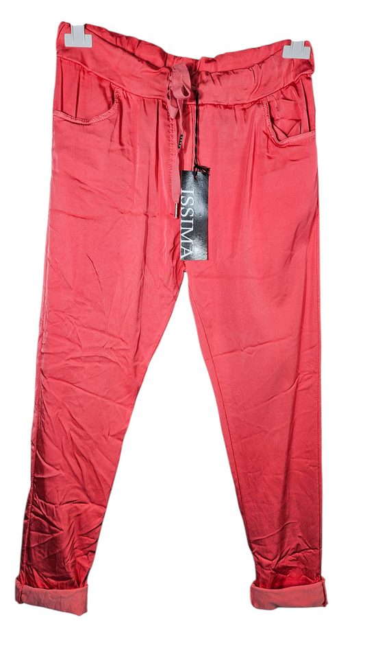 Shiny-Stretchhose, coral, onesize 38 bis 42/44