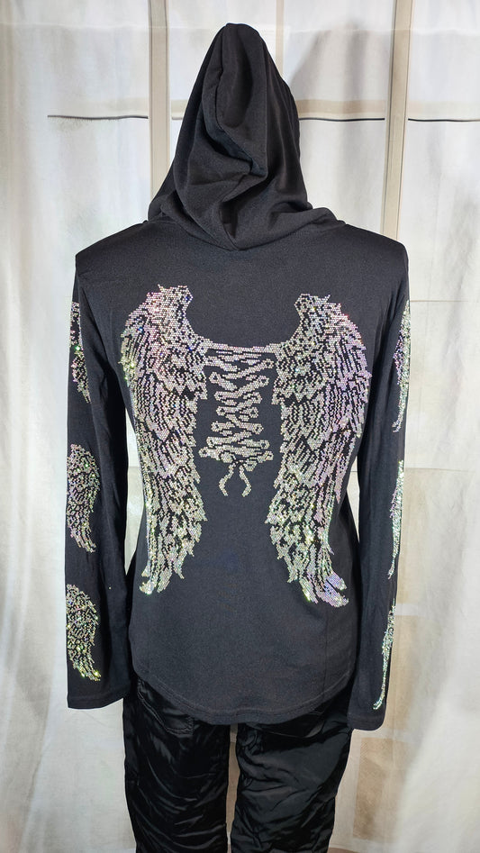Kapuzensweatshirt "Wings", onesize bis 42 von ROSE
