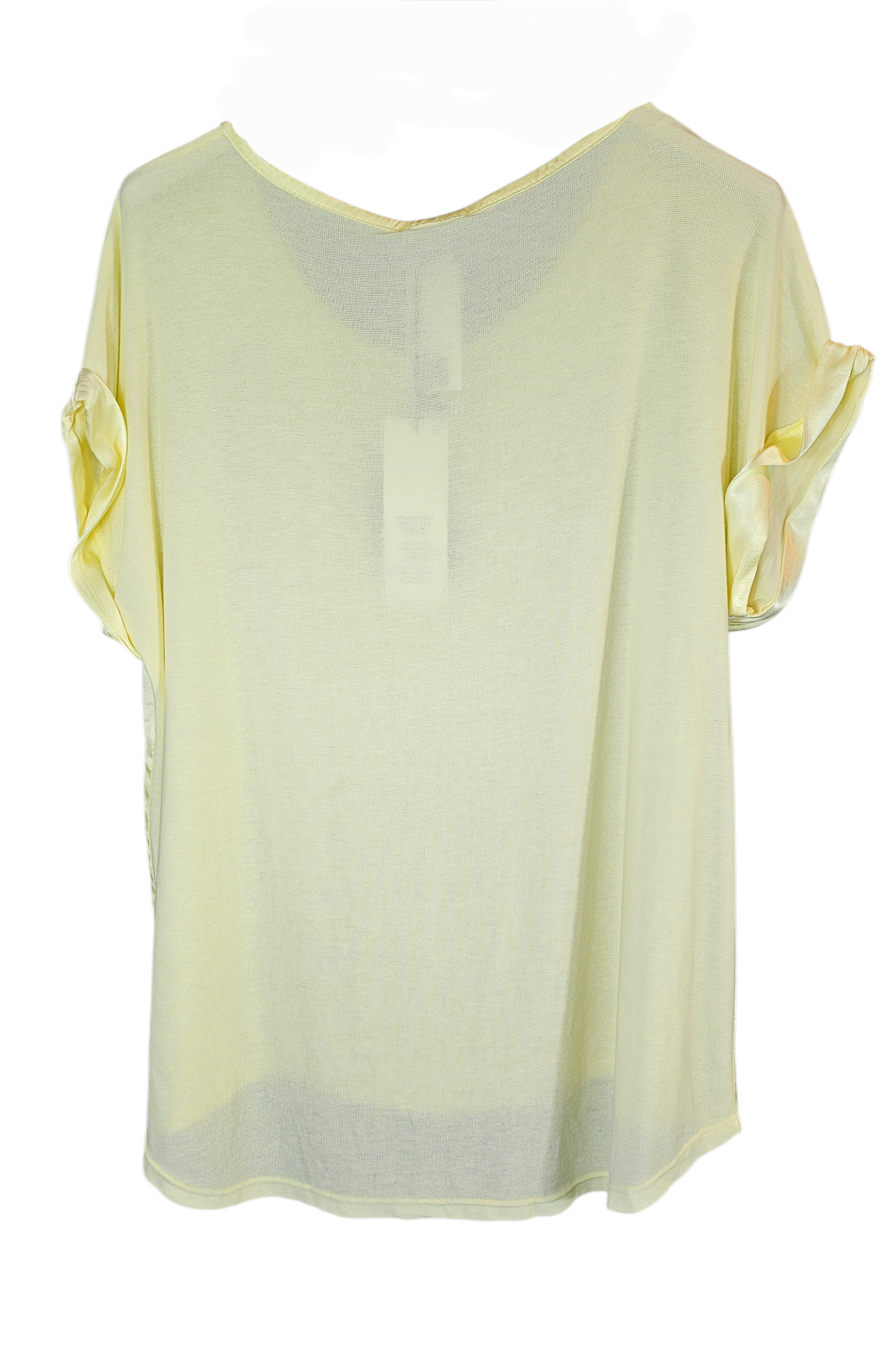 Tshirt hellgelb "Two Faces", Gr. onesize 38 bis 42/44 von ISSIMA