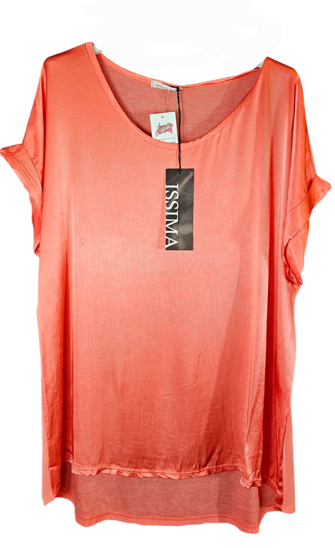 Tshirt coral "Two Faces", Gr. onesize 38 bis 42/44 von ISSIMA