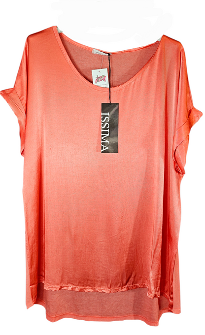 Tshirt coral "Two Faces", Gr. onesize 38 bis 42/44 von ISSIMA