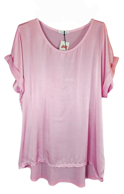 Tshirt rosa "Two Faces", Gr. onesize 38 bis 42/44 von ISSIMA