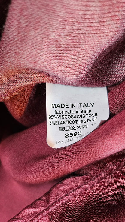 Tshirt bordeaux rot "Two Faces", Gr. onesize 38 bis 42/44 von ISSIMA