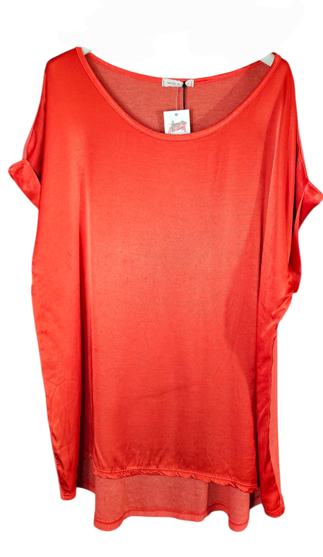 Tshirt hellrot "Two Faces", Gr. onesize 38 bis 42/44 von ISSIMA