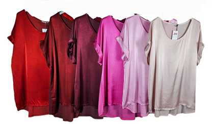 Tshirt altrosa "Two Faces", Gr. onesize 38 bis 42/44 von ISSIMA