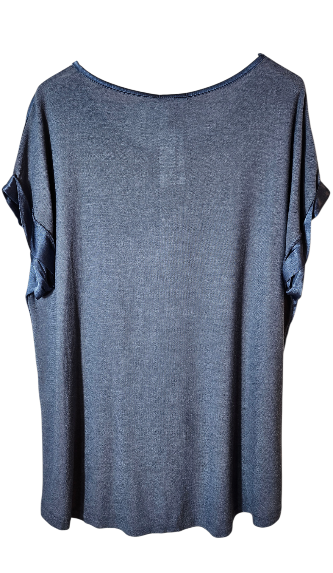 Tshirt Jeansblau "Two Faces", Gr. onesize 38 bis 42/44 von ISSIMA
